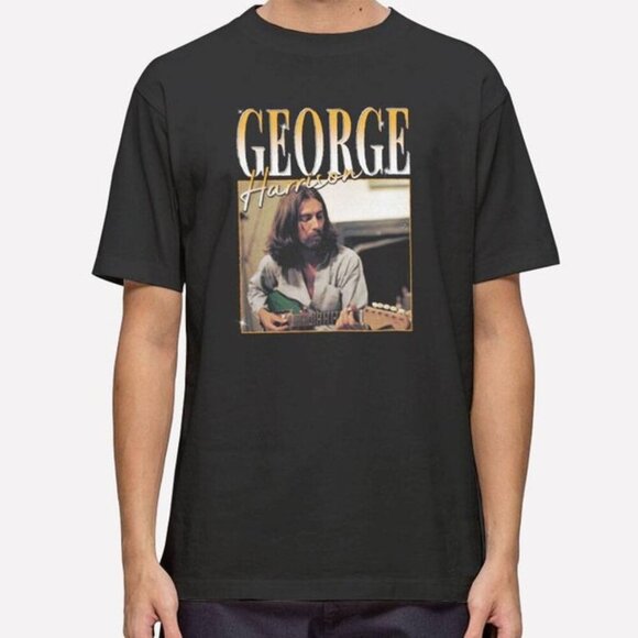 Olin D Tops - The Beatles George Harrison Rock Band Retro Music Fan Collector Classic Graphic